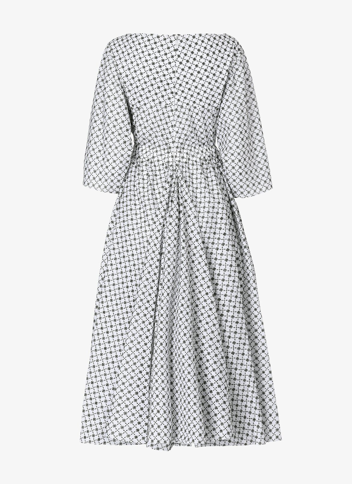 Long Dress ALAÏA WHITE/GREEN LONG DRESS